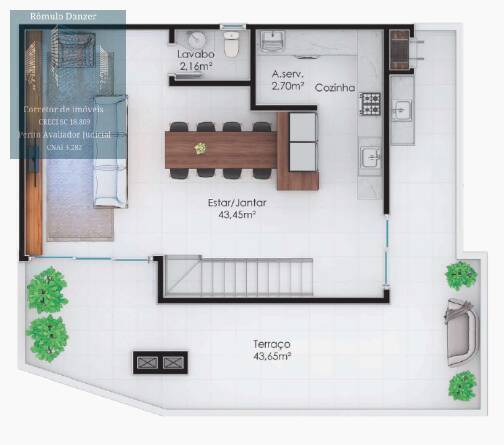 Apartamento à venda com 3 quartos, 193m² - Foto 6