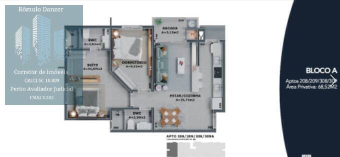 Apartamento à venda com 1 quarto, 43m² - Foto 15