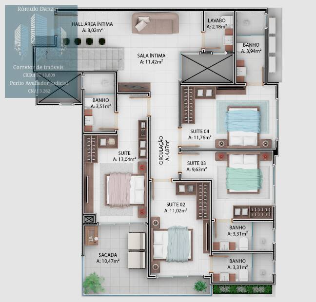 Apartamento à venda com 4 quartos, 112m² - Foto 22